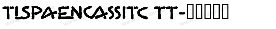 TypadosITC TT字体转换